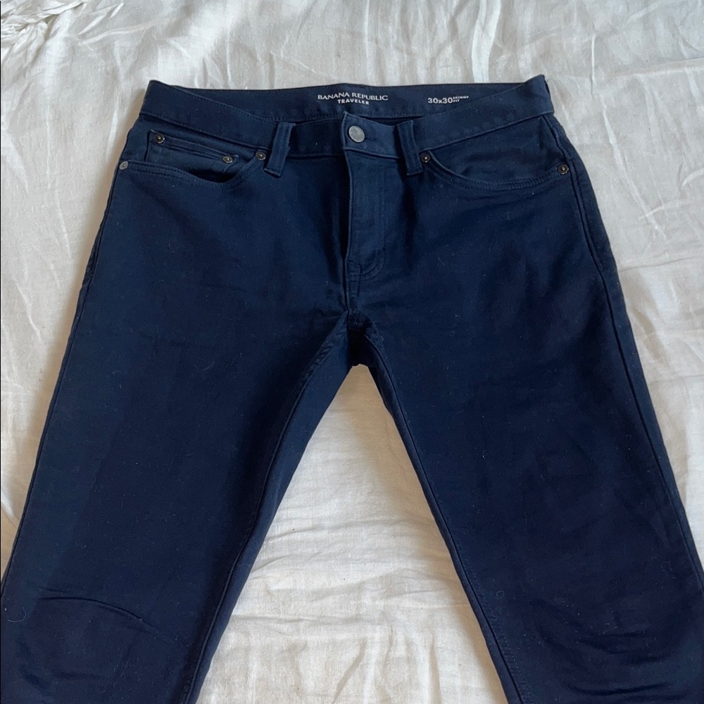 Banana Republic Men's Dark Blue Slim Jeans